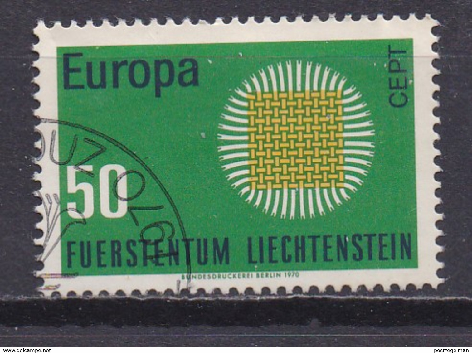 LIECHTENSTEIN, 1970, MNH Stamp(s) , Europe CEPT, Michel Nr(s). 525, Scannr. M22588 - Used Stamps