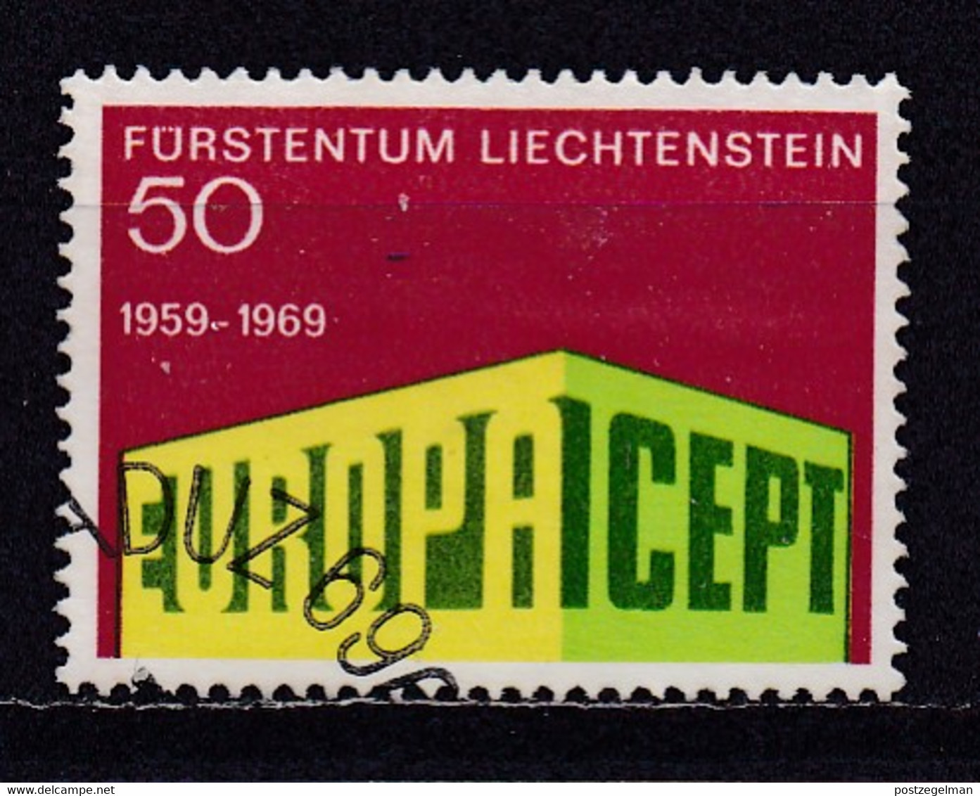 LIECHTENSTEIN, 1969, MNH Stamp(s) , Europe CEPT, Michel Nr(s). 507, Scannr. M22570 - Oblitérés