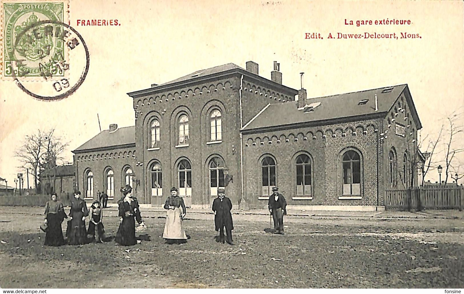 Frameries - Extérieur De La Gare - Frameries