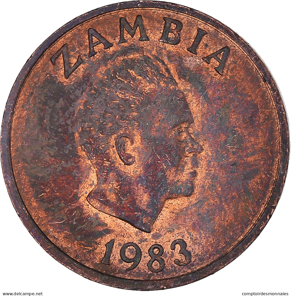 Monnaie, Zambie, Ngwee, 1983 - Zambia