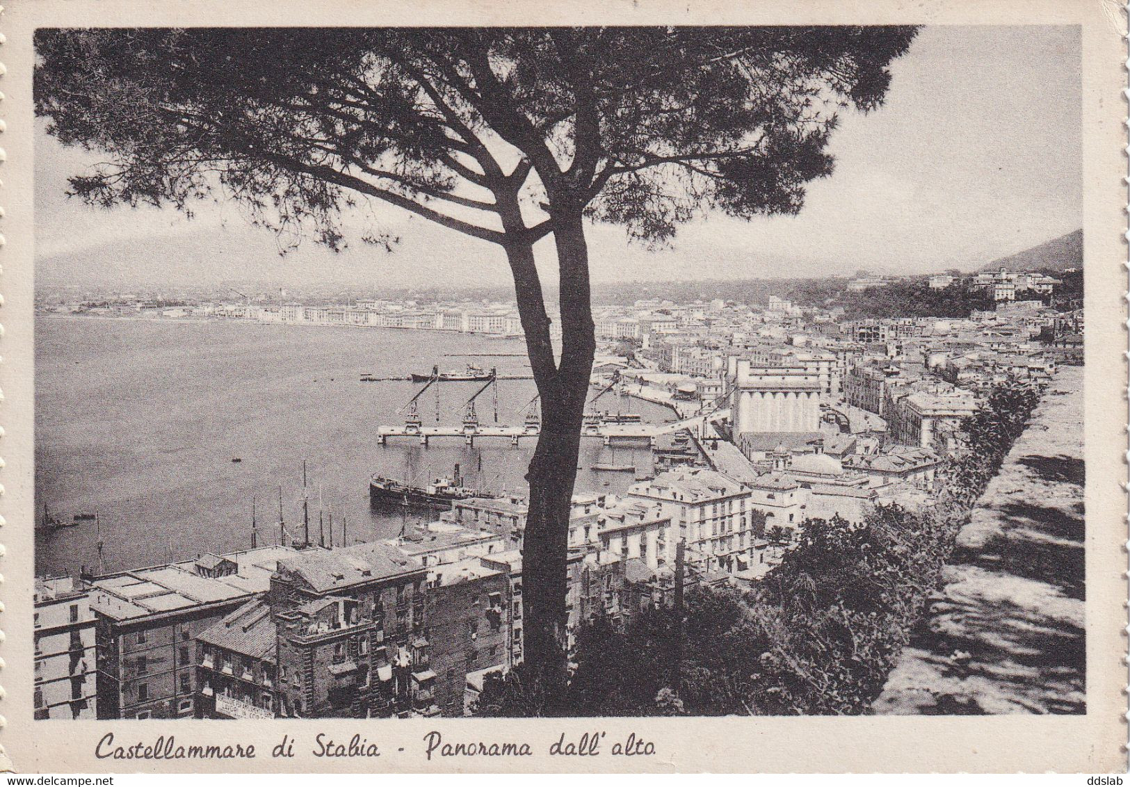 Castellammare Di Stabia - Panorama Dall'alto - Viaggiata 1949 - Affr. 6L Democratica - Ed. Schettino - Castellammare Di Stabia