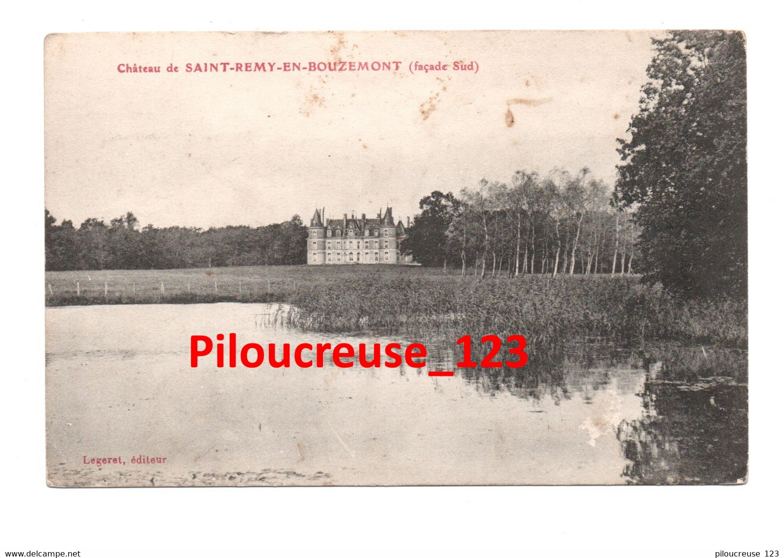 51 Marne  - SAINT REMY EN BOUZEMONT - " Le Château - Façade Sud " - RARE - Saint Remy En Bouzemont