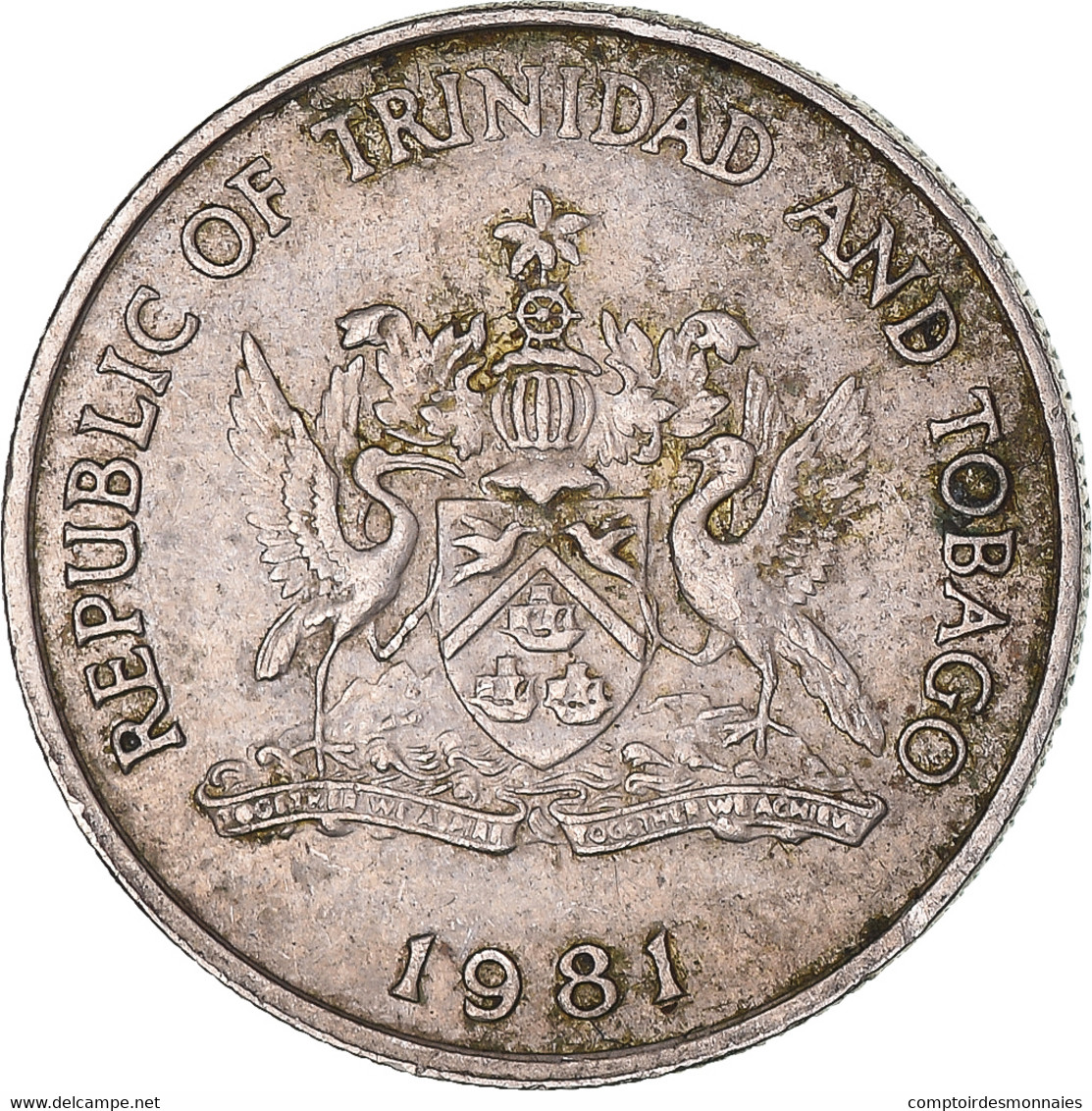 Monnaie, Trinité-et-Tobago, 25 Cents, 1981 - Trinidad En Tobago