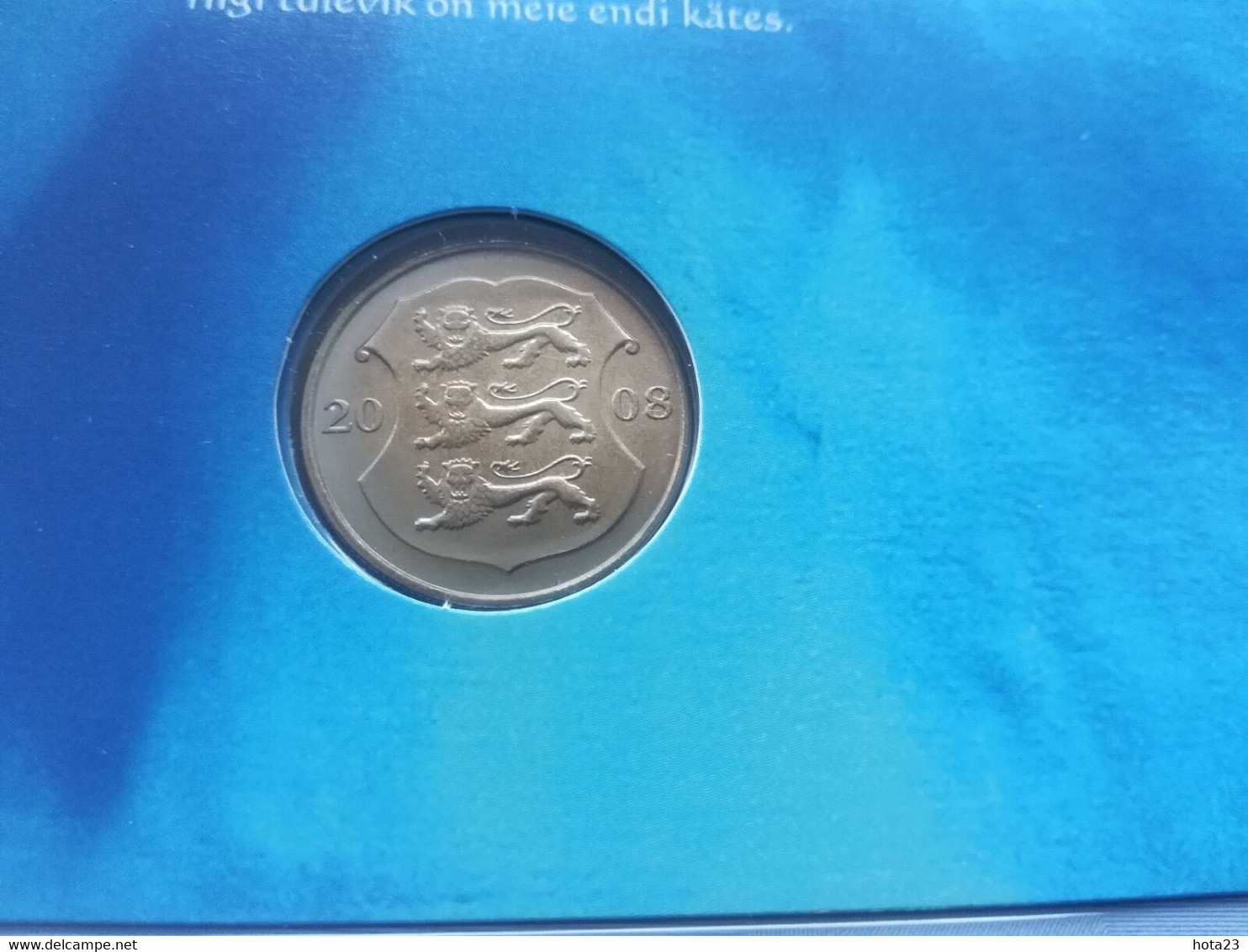 Estonia 10 Kroon P-90 2008 + 1 Kroon Coin 2008 In Folder 90 Years Independence - Estonie