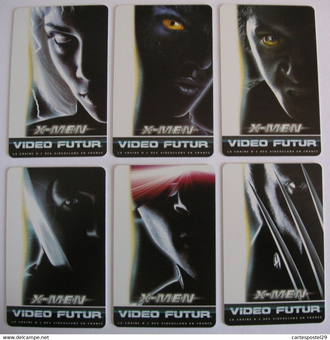 6  CARTES  VIDEO FUTUR  X -  MEN  De F 156 A  à  F156 F + BAUDOT SO6 T2G - Collectors