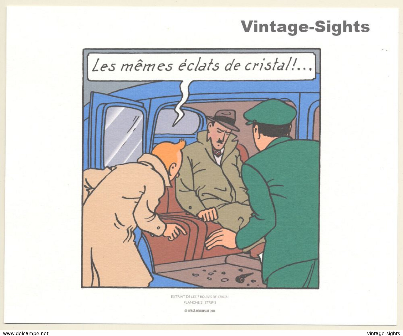 Tintin - Les 7 Boules De Cristal*3 (Lithography Hergé Moulinsart 2010) - Screen Printing & Direct Lithography