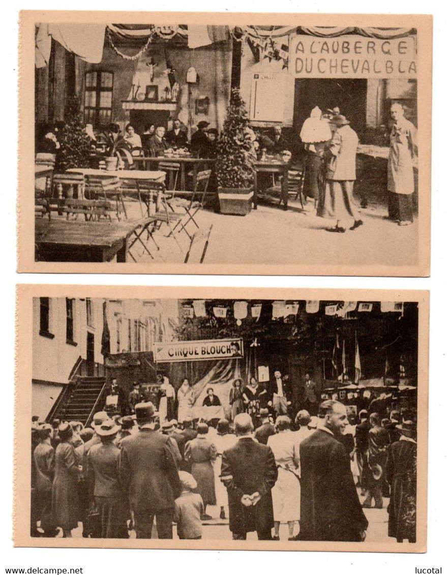 St Georges Sur Meuse - Fancy Fair 25 Juillet 1937 - Lot De 5 Cartes De Carnet - Saint-Georges-sur-Meuse