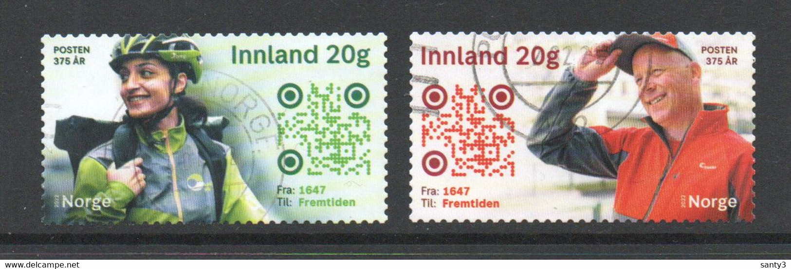 Noorwegen 2022 Yv 2006-07   Reeks  Hoge Waarde, Prachtig Gestempeld - Used Stamps