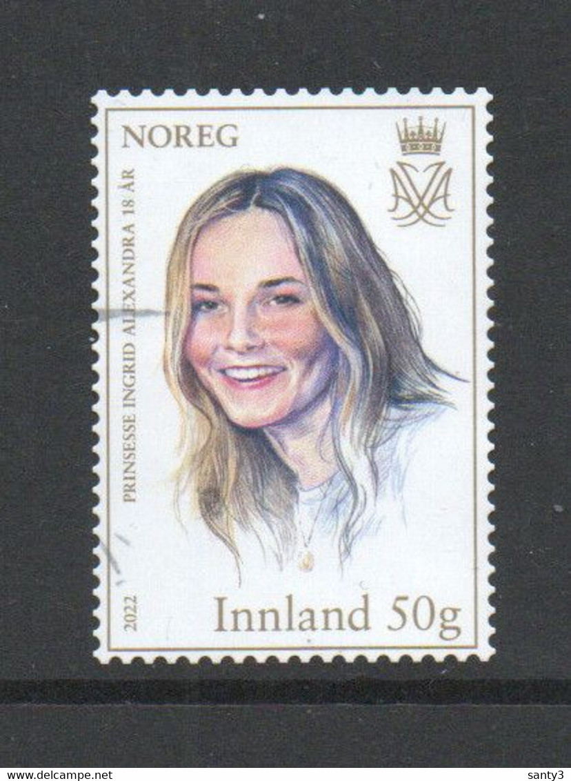 Noorwegen 2022 Yv 2013   Hoge Waarde, Prachtig Gestempeld - Used Stamps
