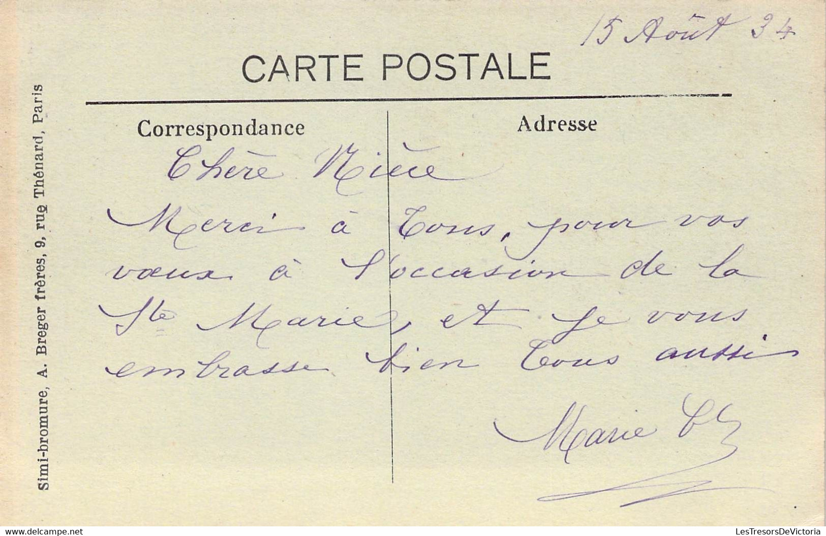 CPA Thèmes - Chemin De Fer - Boissy St Léger - La Gare - Animée - Simi Bromure - A. Berger Frères - 1934 - Trains - Stazioni Con Treni