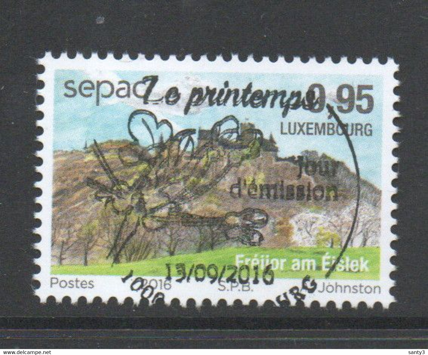 Luxemburg 2016 Yv 2042 Gestempeld - Used Stamps