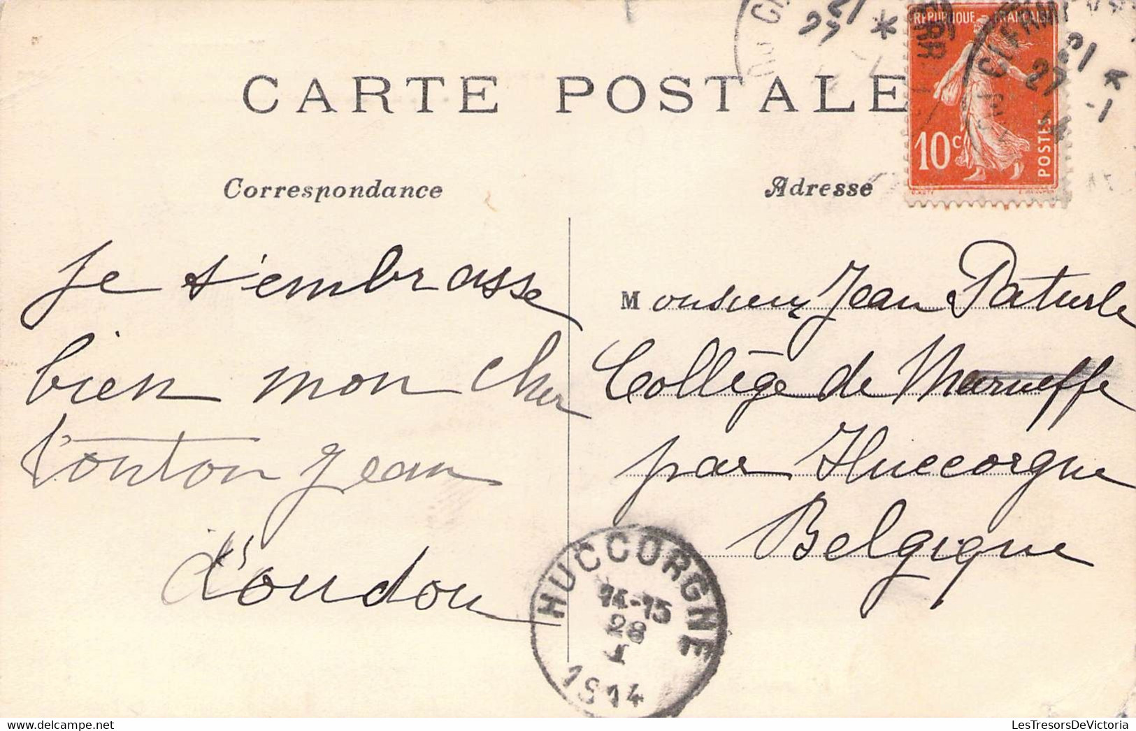 CPA Thèmes - Chemin De Fer - Arrêt Du Tramway Avant L'arrivée Au Sommet Du Puy De Dôme - L'hirondelle - Oblitérée 1914 - Strassenbahnen