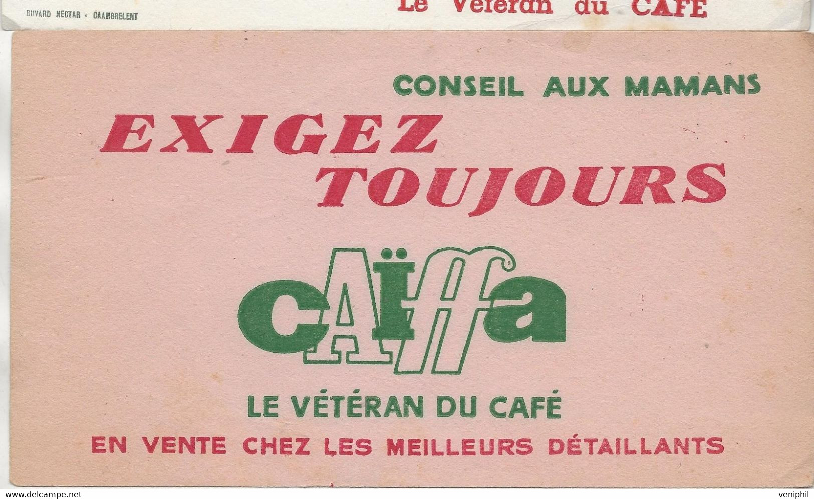 2 BUVARDS  CAFE -CAIFFA - 1956 - Coffee & Tea