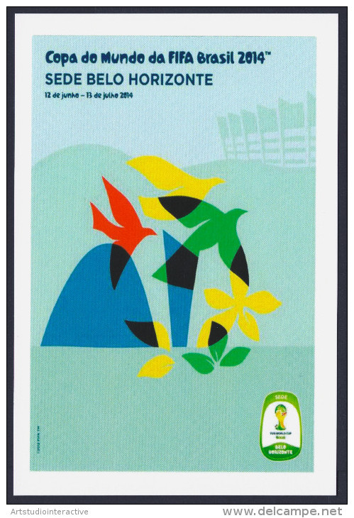 2014 BRASILE "CIUDADES SEDE - MONDIALI DI CALCIO 2014" SET CARTOLINE NUOVE - Cartes-maximum