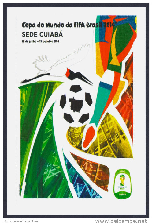 2014 BRASILE "CIUDADES SEDE - MONDIALI DI CALCIO 2014" SET CARTOLINE NUOVE - Maximum Cards