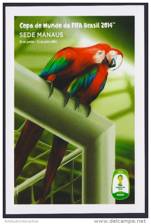 2014 BRASILE "CIUDADES SEDE - MONDIALI DI CALCIO 2014" SET CARTOLINE NUOVE