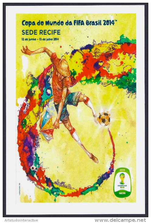 2014 BRASILE "CIUDADES SEDE - MONDIALI DI CALCIO 2014" SET CARTOLINE NUOVE