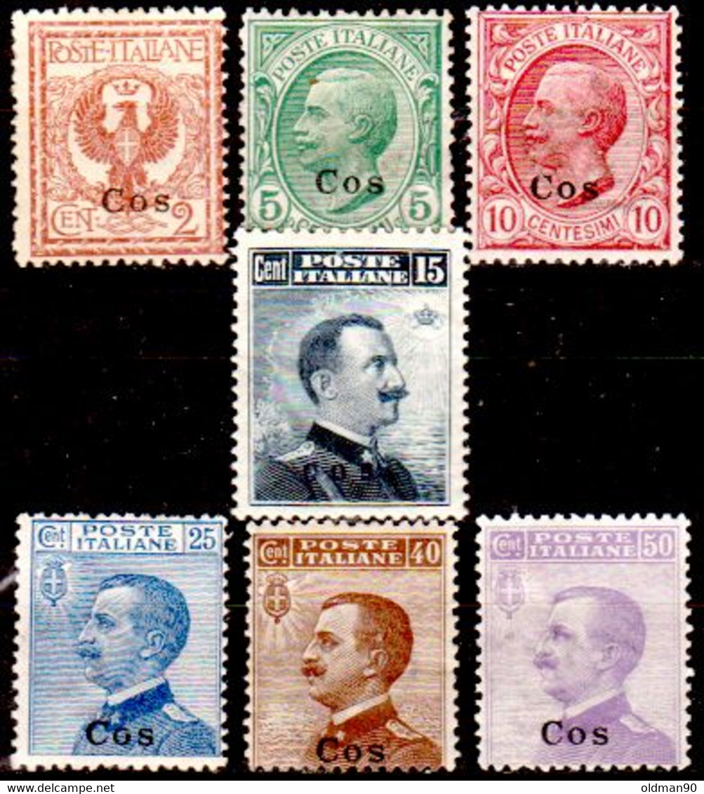Egeo-OS-281- Coo: Original Stamp And Overprint 1912 (++) MNH - Quality In Your Opinion. - Egée (Coo)