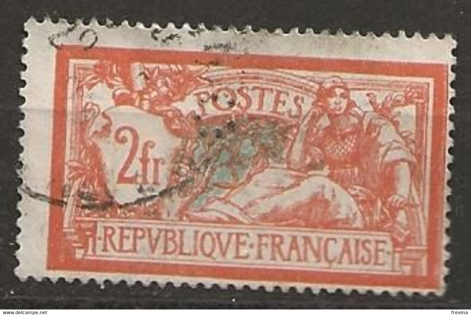 Timbre France 1907 N° Yvt 145 Perforé En Petit Rond - Oblitérés