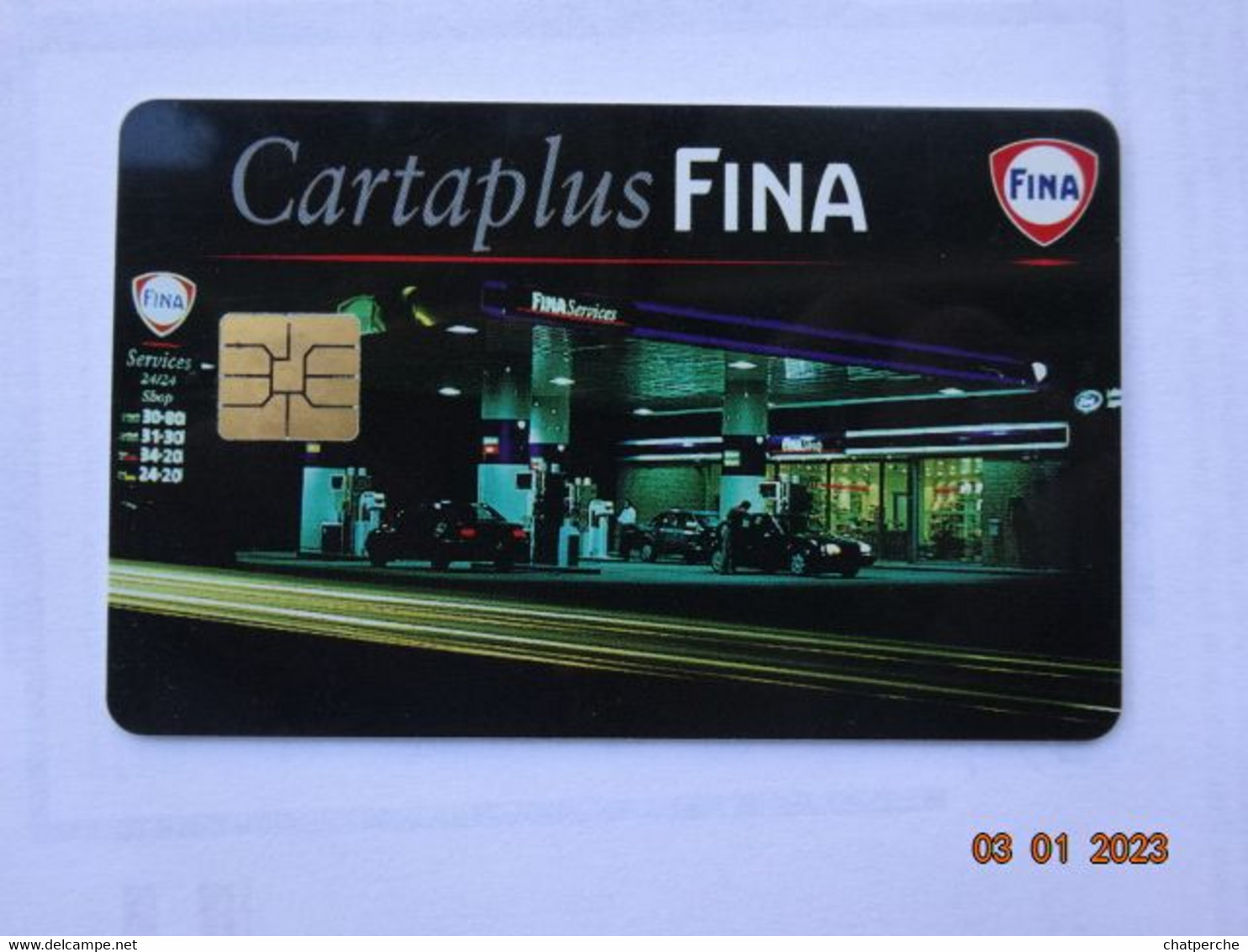 CARTE  A PUCE CHIP CARD LAVAGE AUTO AUTOMOBILE CARTAPLUS FINA - Car Wash