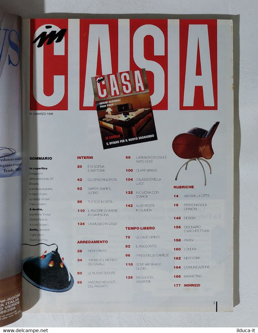 12616 IN CASA - Marzo N. 2 1996 - Armadi Razionali, Piero Pinto, Le Camelie - Casa, Jardinería, Cocina