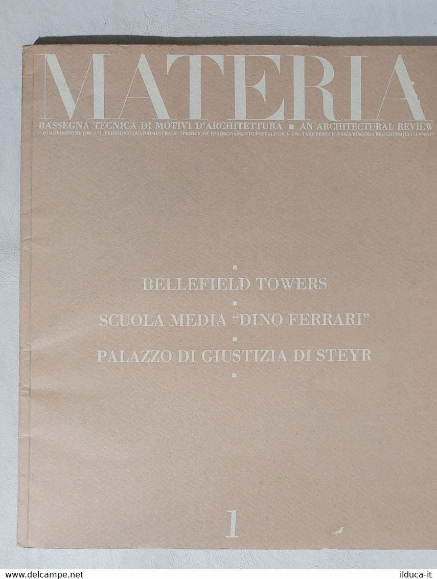 15294 MATERIA - Nr. 1 1989 - Bellefield Towers, Scuola Dino Ferrari .... - Casa, Giardino, Cucina