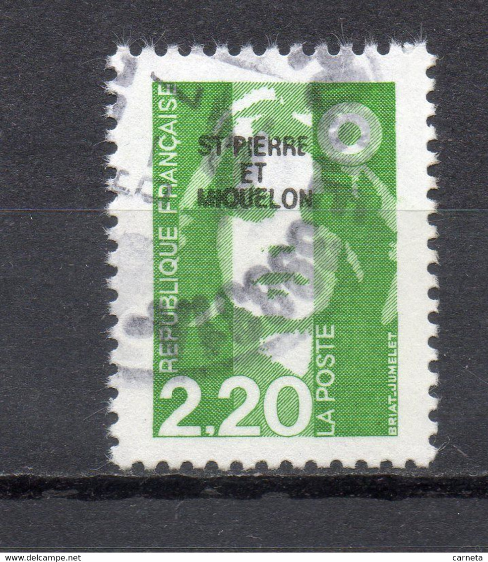 SAINT PIERRE ET MIQUELON N° 552  OBLITERE  COTE  0.50€    MARIANNE DU BICENTENAIRE - Used Stamps