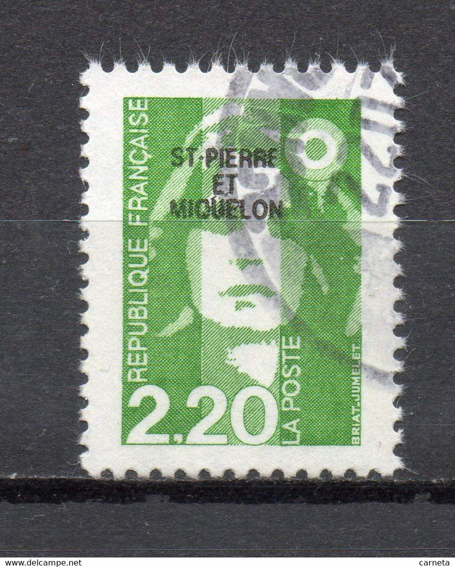 SAINT PIERRE ET MIQUELON N° 552  OBLITERE  COTE  0.50€    MARIANNE DU BICENTENAIRE - Used Stamps