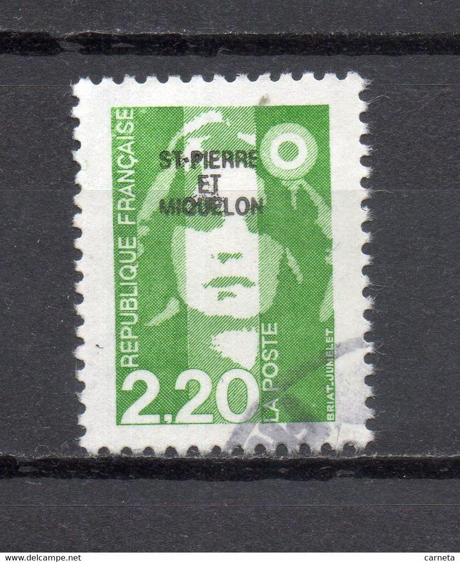 SAINT PIERRE ET MIQUELON N° 552  OBLITERE  COTE  0.50€    MARIANNE DU BICENTENAIRE - Usati