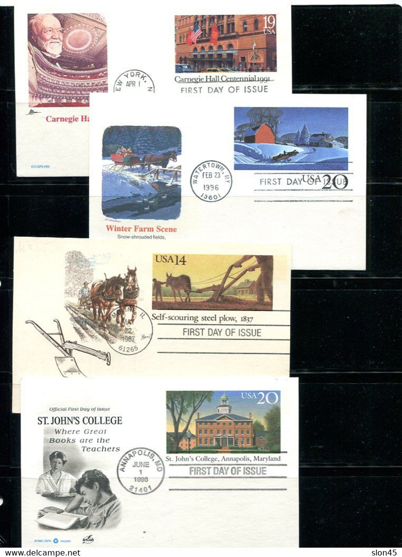 USA 12 Postal Stationary Maxi Cards First Day Of Issue 14427 - Autres & Non Classés