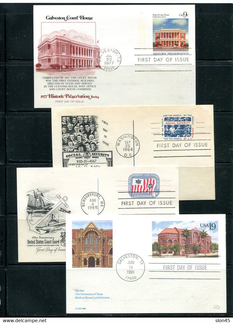 USA 12 Postal Stationary Maxi Cards First Day Of Issue 14427 - Altri & Non Classificati