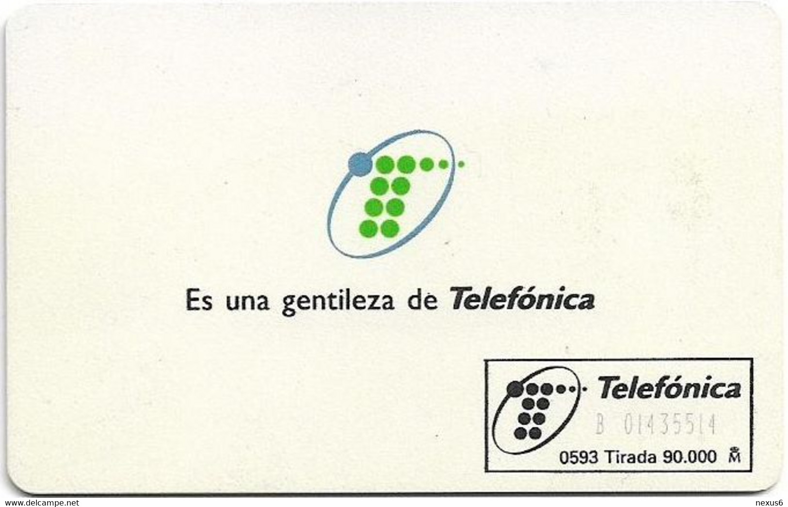 Spain - Telefónica - Nueva Imagen - G-007-1 (Cn. Small Digits) - 05.1993, 500PTA, 90.000ex, Used - Emisiones Gratuitas