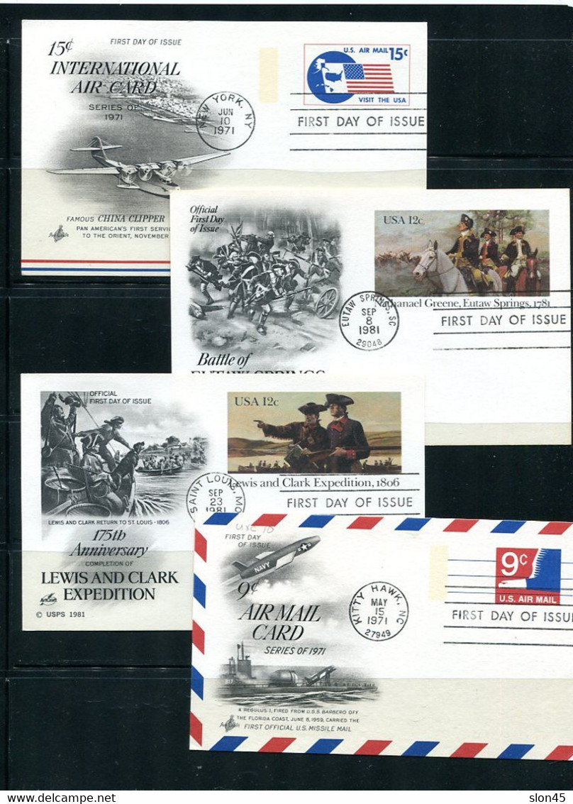 USA 12 Postal Stationary Maxi Cards First Day Of Issue 14429 - Otros & Sin Clasificación