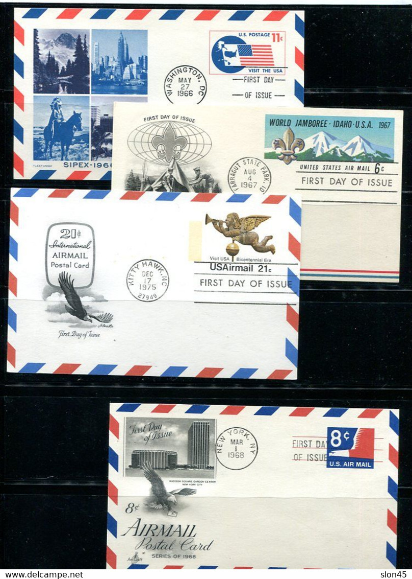 USA 12 Postal Stationary Maxi Cards First Day Of Issue 14429 - Andere & Zonder Classificatie