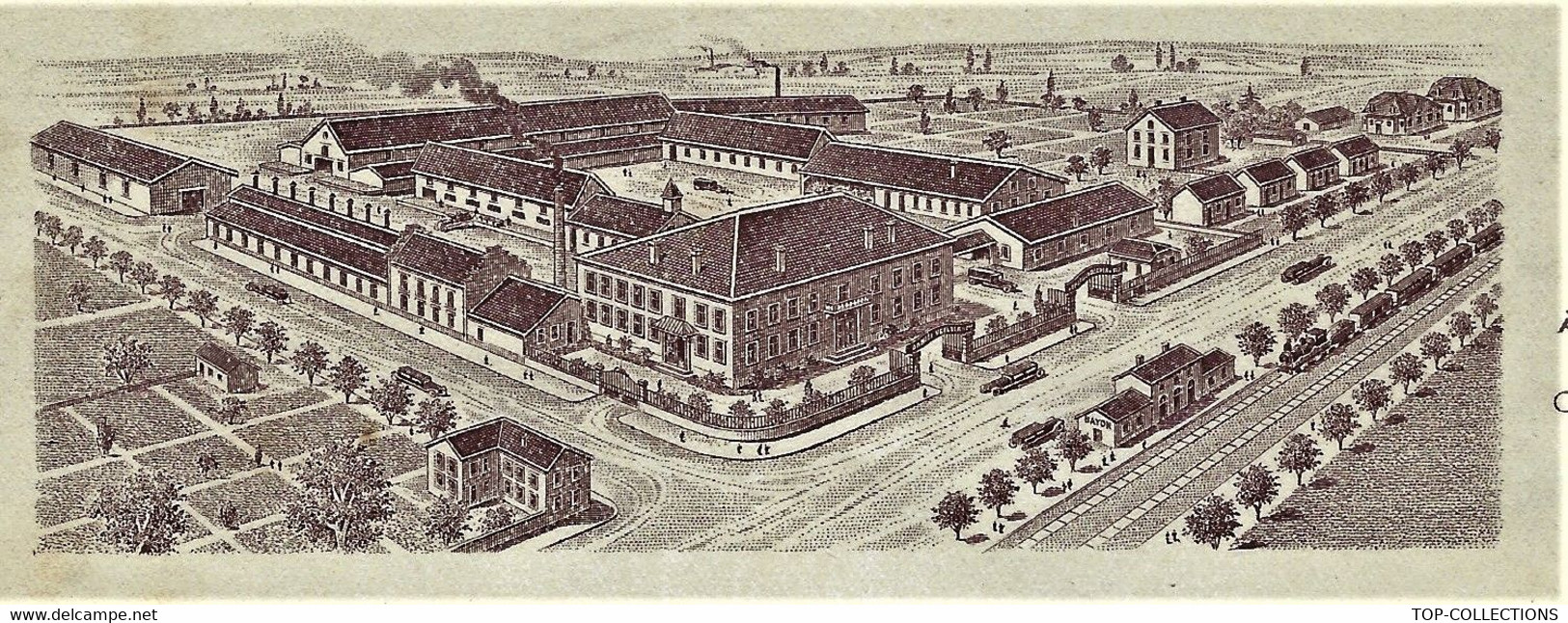 1930 ENTETE USINE FABRIQUE DE CHICOREE ET GLANDS DOUX VOELCKER COUMES à Bayon Meurthe Et Moselle Pour Macon B.E. - 1900 – 1949