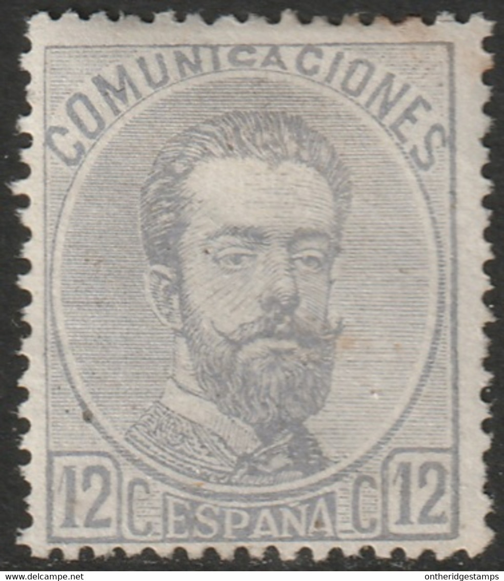 Spain 1872 Sc 182 Espana Ed 122 MH* Partial Gum Toning Spots - Ongebruikt