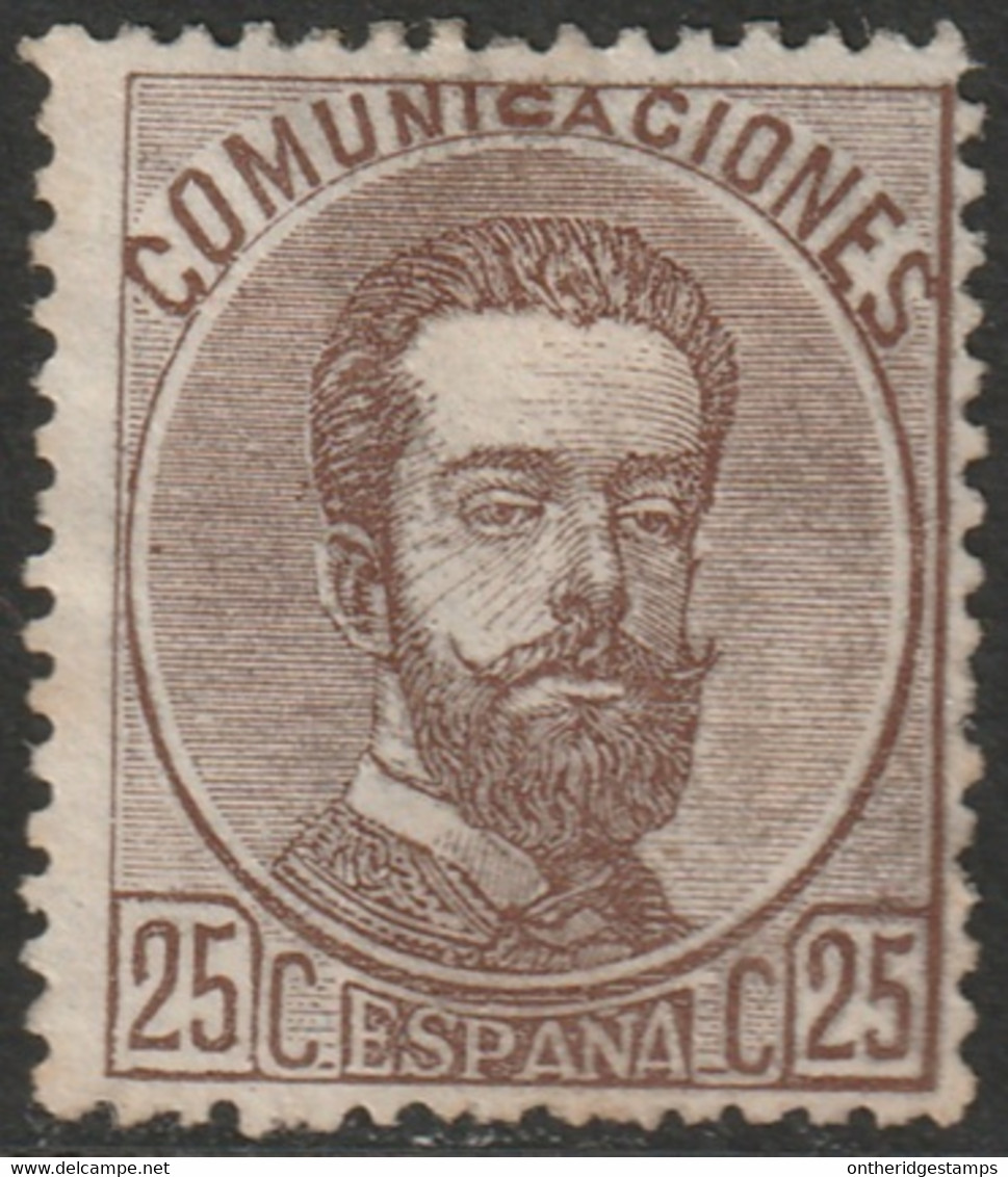 Spain 1872 Sc 184 Espana Ed 124a MH* Partial Gum - Ungebraucht
