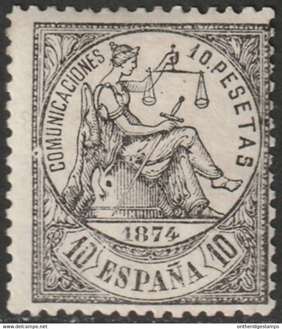 Spain 1874 Sc 210 Espana Ed 152 MH* Signed Oliva & Diena - Unused Stamps