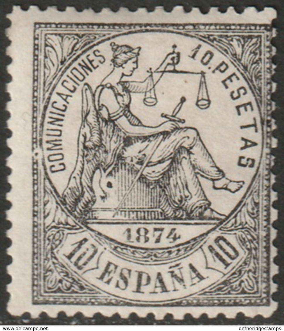 Spain 1874 Sc 210 Espana Ed 152 MH* Signed Oliva & Diena - Nuovi