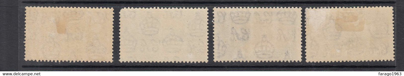 1935 Hong Kong KGV Silver Jubilee Hinged With Gum Toning See 2nd Scan Also 20c Has Some Missing Gum - Ongebruikt