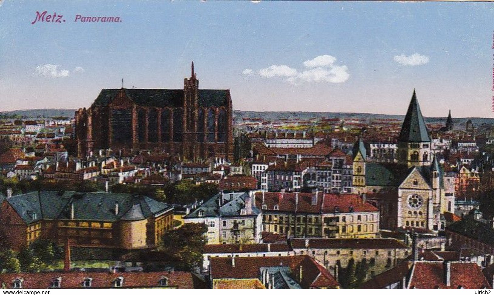 AK Metz - Panorama - Feldpost 1914 (62499) - Lothringen