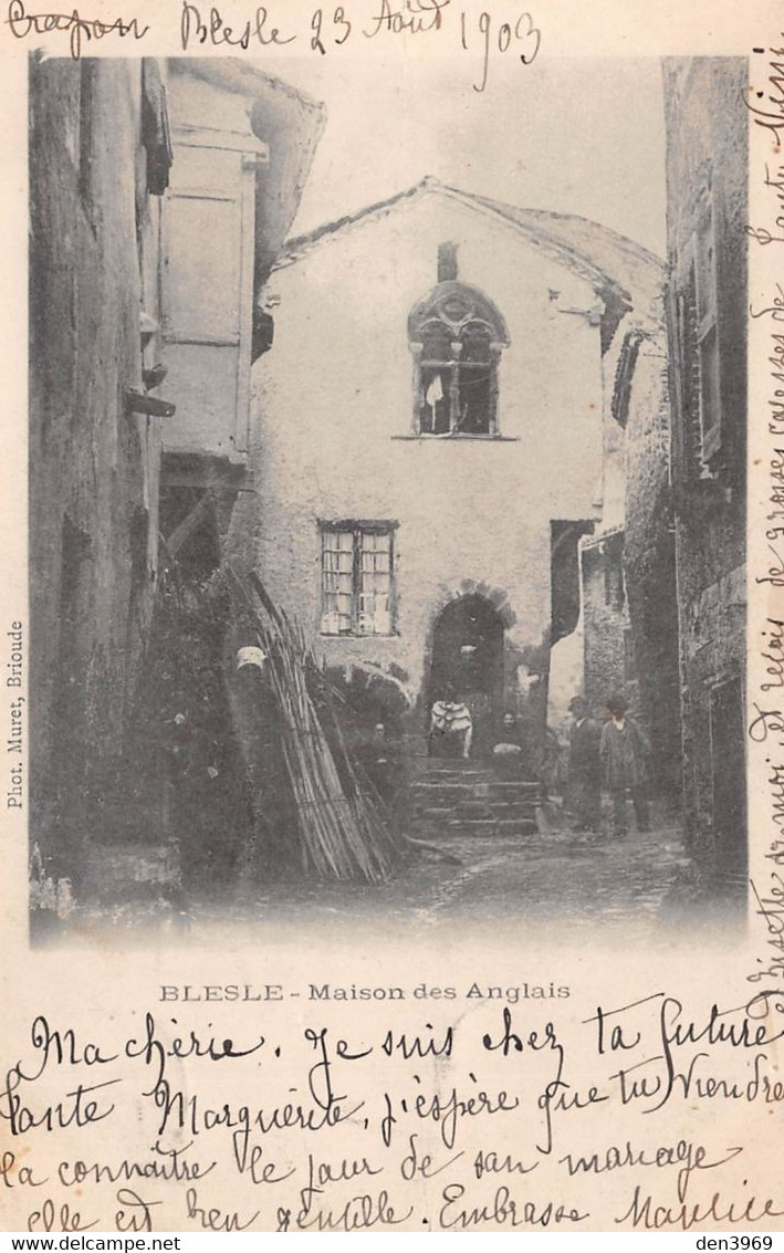 BLESLE (Haute-Loire) - Maison Des Anglais - Précurseur Voyagé 1903 - Blesle