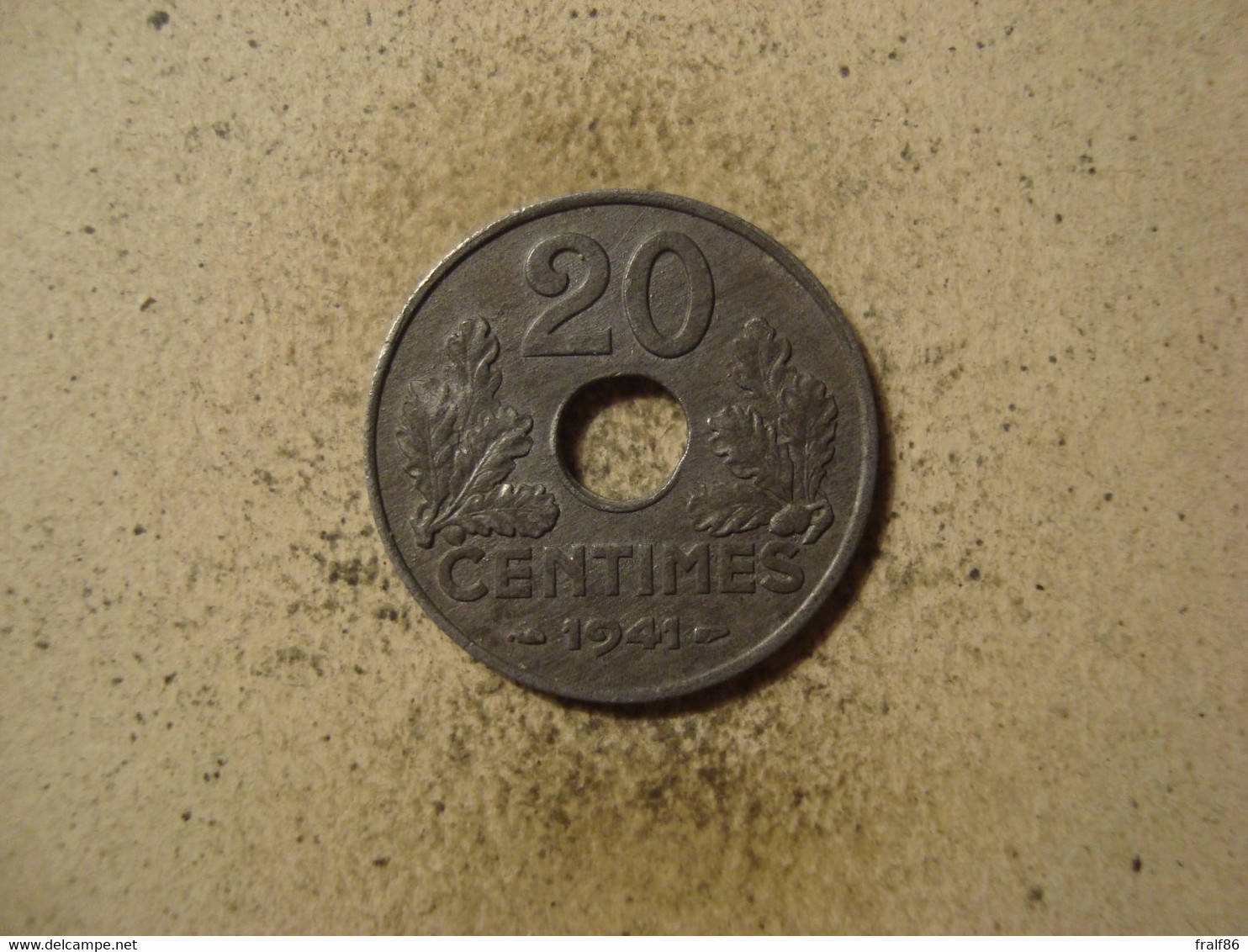 MONNAIE FRANCE 20 CENTIMES 1941 - 20 Centimes