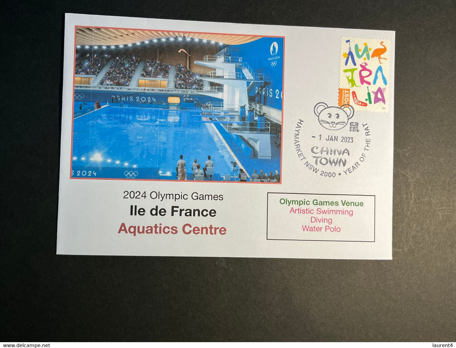 (3 N 2) 2024 France - Paris Olympic Games (1-1-2023) Location - Ile De France - Aquatic Centre (Swimming Diving W.Polo) - Eté 2024 : Paris
