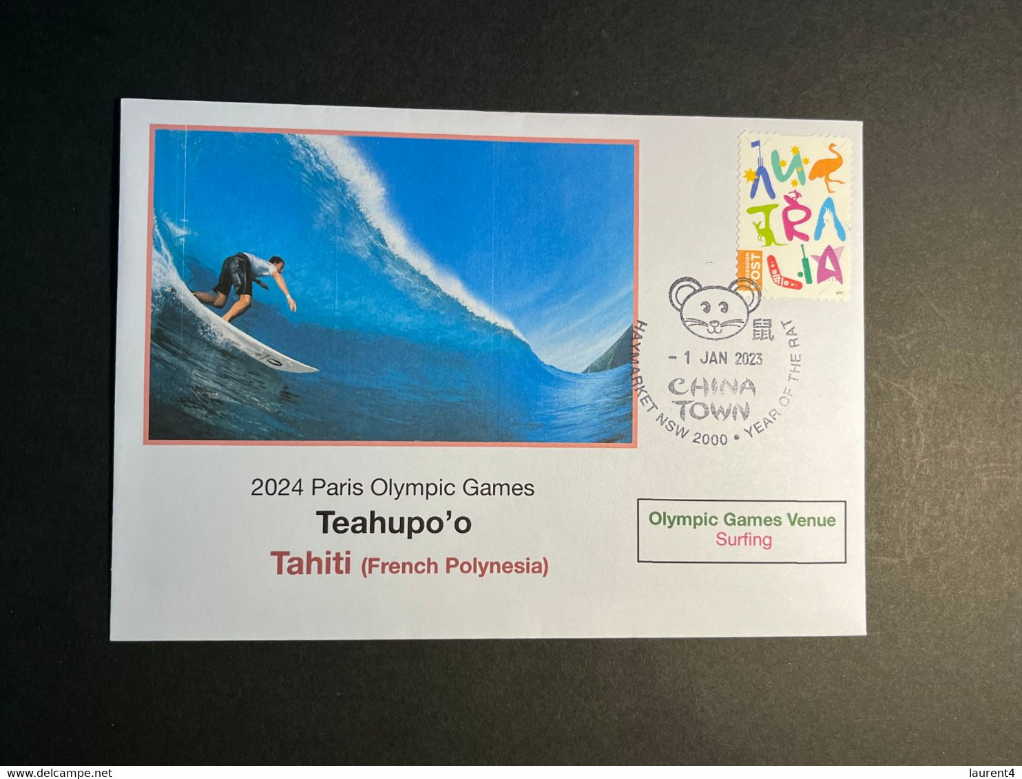 (3 N 2) 2024 France - Paris Olympic Games (1-1-2023) Location - French Polynesia - Tahiti - Surfing - Sommer 2024: Paris