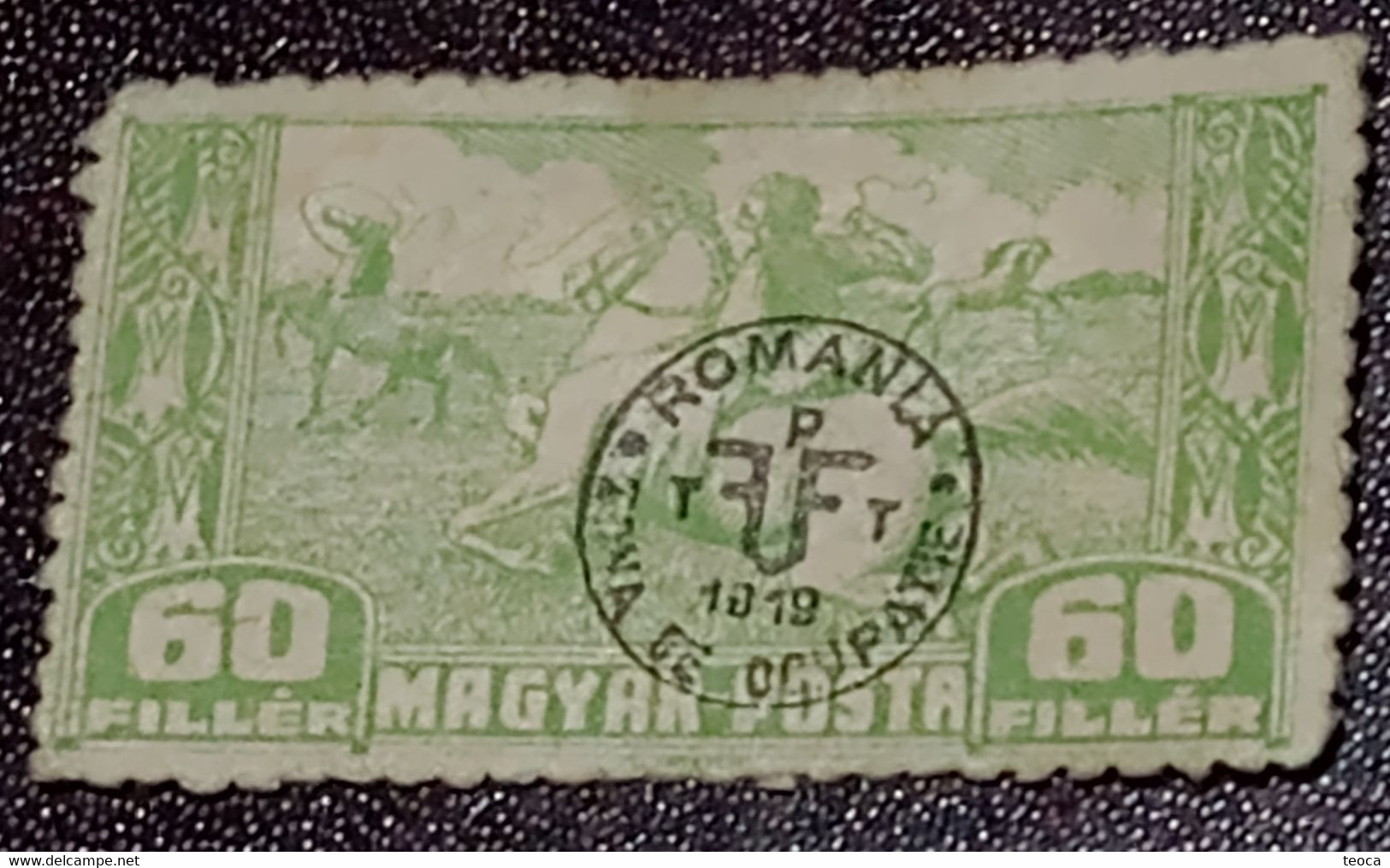 Errors  Romania 1919  Transylvania, Zone Occupation Printed With  Misplaced Overprint PTT Broken And Pasted Letters "i" - Variétés Et Curiosités