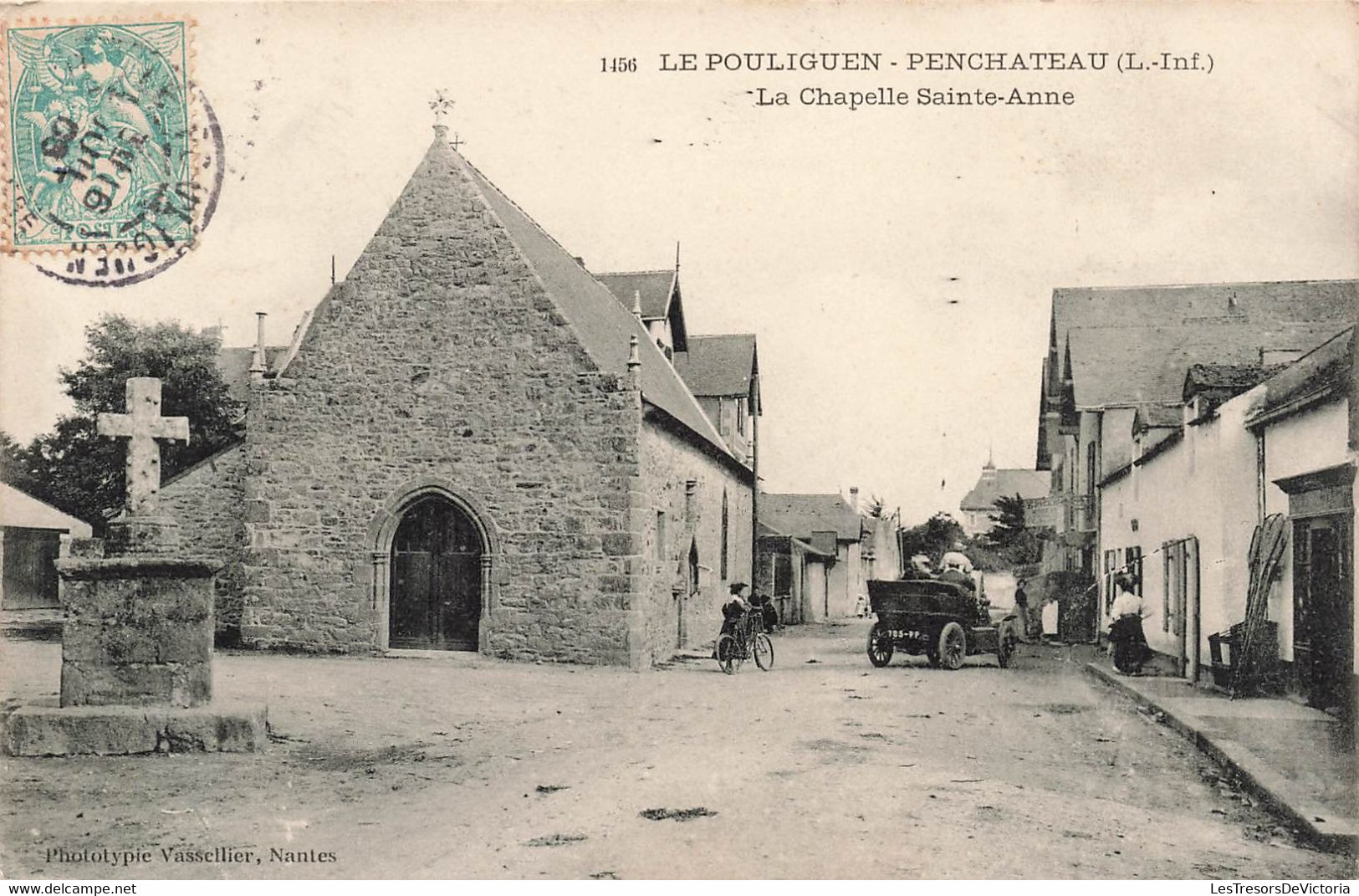 CPA Le Pouliguen Penchateau - La Chapelle Sainte Anne - Phototypie Vassellier - Le Pouliguen