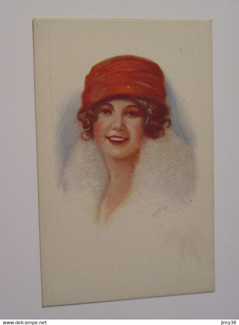 CARTE POSTALE ILLUSTRATEUR HARRISON FISHER-FEMME AVEC CHAPEAU - Fisher, Harrison