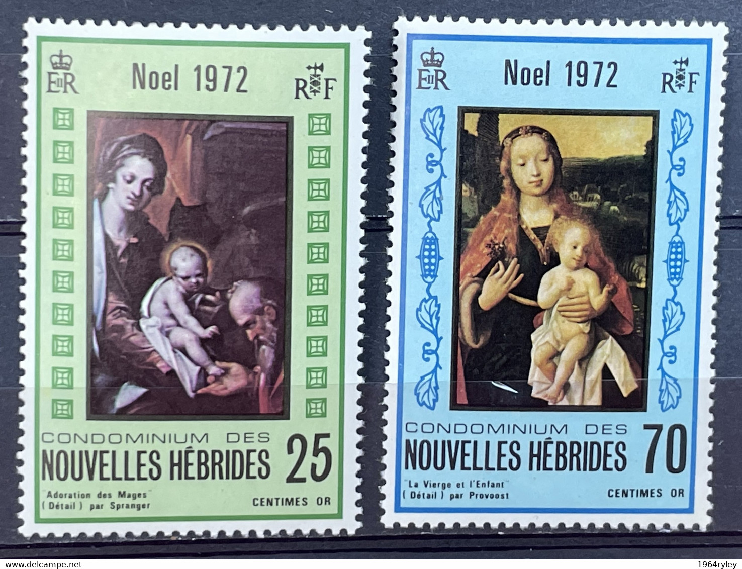 NEW HEBRIDES -MH* - 1972 - # 350/351 - Oblitérés