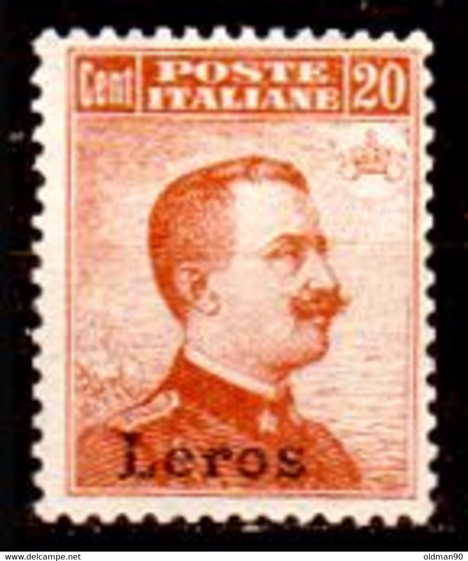 Egeo-OS-290- Lero: Original Stamp And Overprint 1917 (++) MNH - Quality In Your Opinion. - Ägäis (Coo)